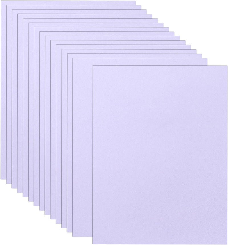 Guakicae 32 Sheets Light Purple Cardstock 8.5 x 11 Craft Paper, 230gsm/80lb Premium Lavender Card Stock Printer Paper for DIY Cards Making, Invitations, Greeting Cards, Certificates - Image 1
